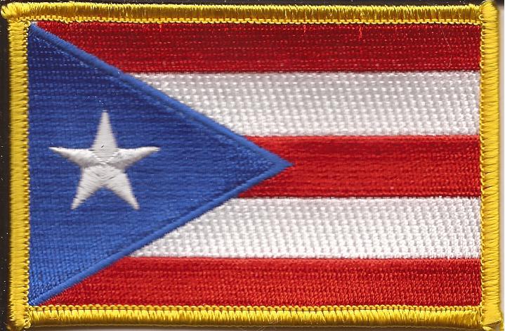 Puerto Rico Flag Patch - Rectangle