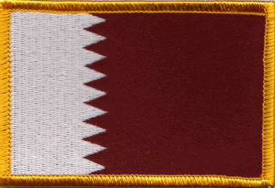 Qatar Flag Patch - Rectangle