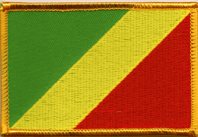 Republic of Congo Flag Patch - Rectangle