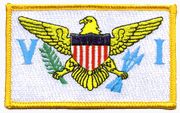 US Virgin Islands Flag Patch - Rectangle