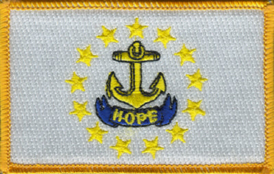 Rhode Island Flag Patch - Rectangle