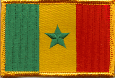Senegal Flag Patch - Rectangle