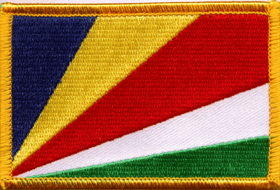 Seychelles Flag Patch - Rectangle