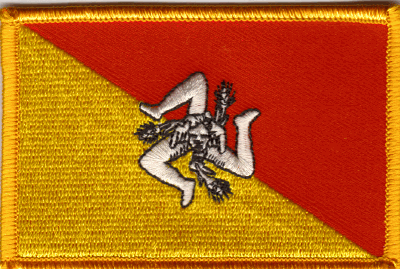 Sicily Flag Patch - Rectangle