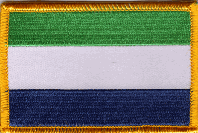 Sierra Leone Flag Patch -  Rectangle