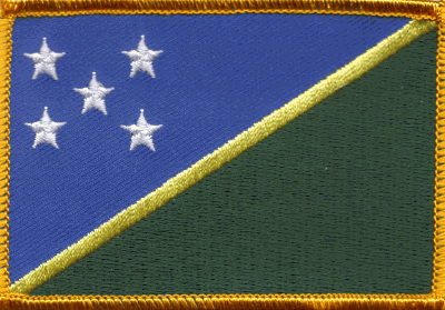 Solomon Islands Flag Patch - Rectangle