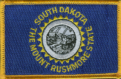 South Dakota Flag Patch - Rectangle