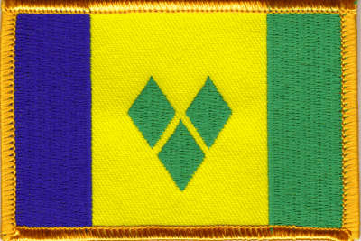 St. Vincent & Grenadines Flag Patch - Rectangle