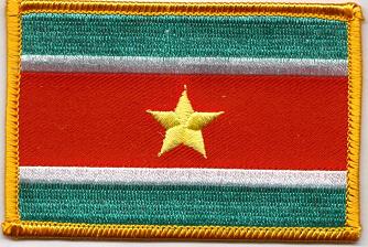 Suriname Flag Patch - Rectangle