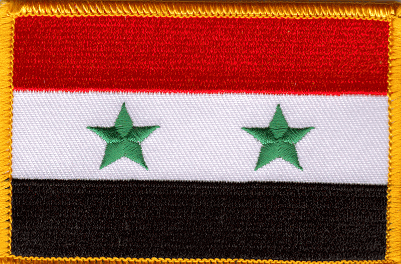 Syria Flag Patch - Rectangle