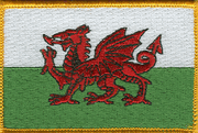 Wales Flag Patch - Rectangle