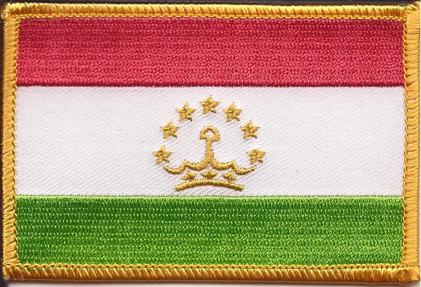 Tajikistan Flag Patch - Rectangle