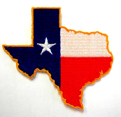 Texas Outline Flag Patch