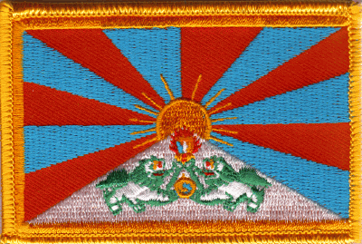 Tibet Flag Patch - Rectangle