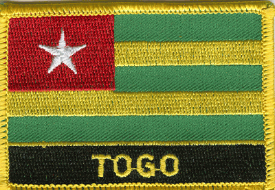 Togo Flag Patch - Rectangle With Name