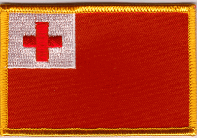 Tonga Flag Patch - Rectangle