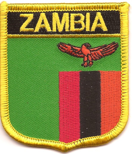 Zambia Flag Patch - Shield